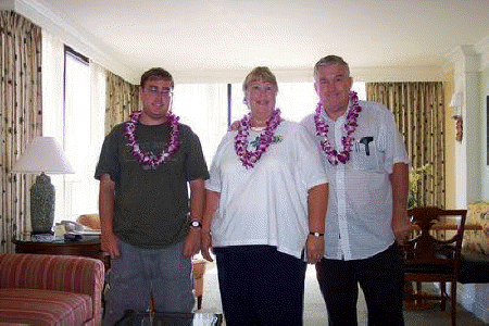 Arrival at the Marriott