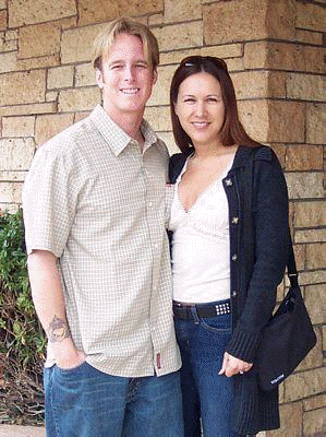 With Kevin, Easter 2002