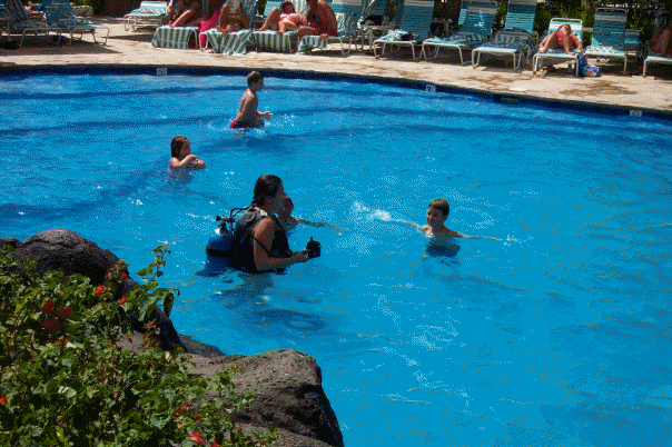 Jen's first SCUBA dive