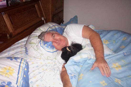 Exhausted after a hard day 