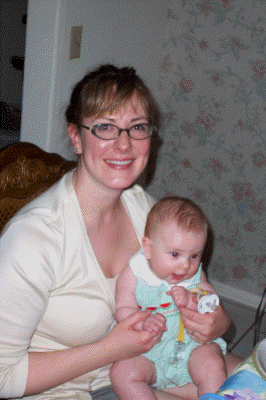 Heather showing off Lucia