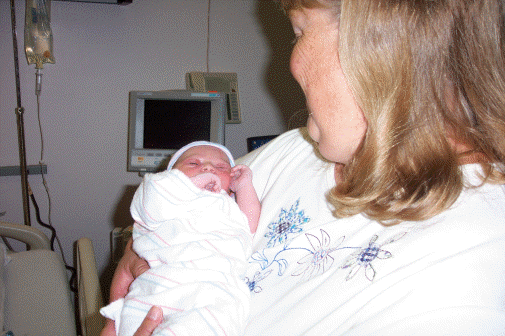 Grandma B holds me so well