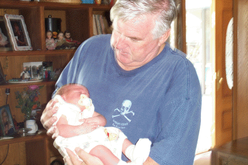 Grandpa B finally got to hold me