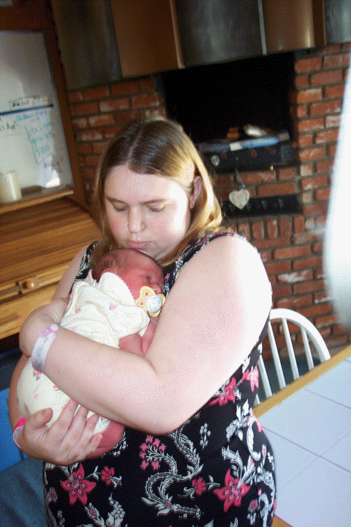 Mom likes to hold me too