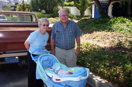 Neighbors Dot and Walt admiring me