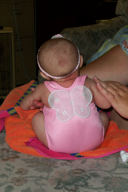 I fit in mom's first bathing suit