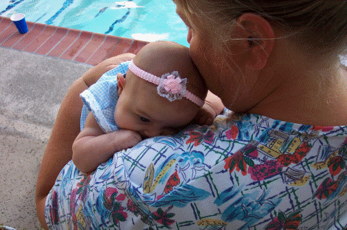 I'm tired after a long swim