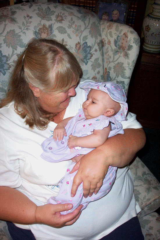 Grandma B holding me