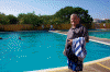 Pete at the dolphin pool