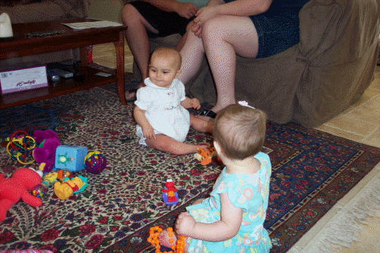 Playing with my new friend Ashley