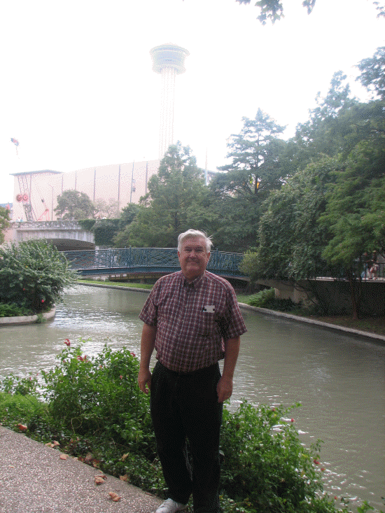 Pete along the river