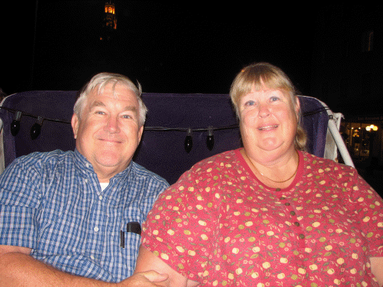 Pete and Katie on the carriage