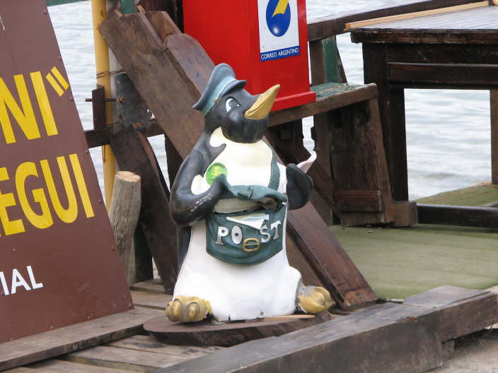 Penguin on the pier