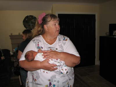 Katie gets to hold him