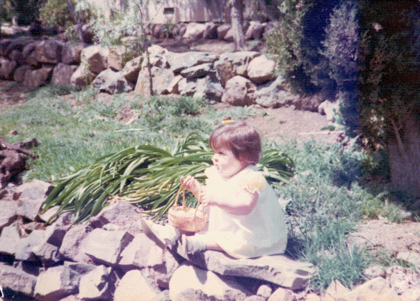 Easter egg hunting at the ranch