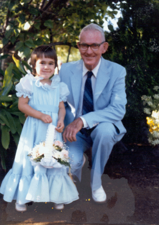 With grandpa Bickerdike